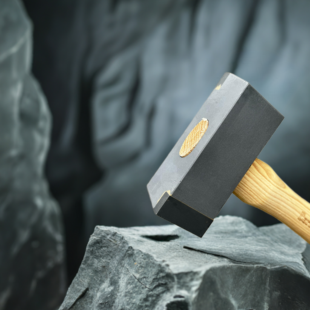 Professional 1.2 Kg Tungsten Carbide Stone Trimming Hammer for Stonemasons | Premium Masonry Tools Ireland