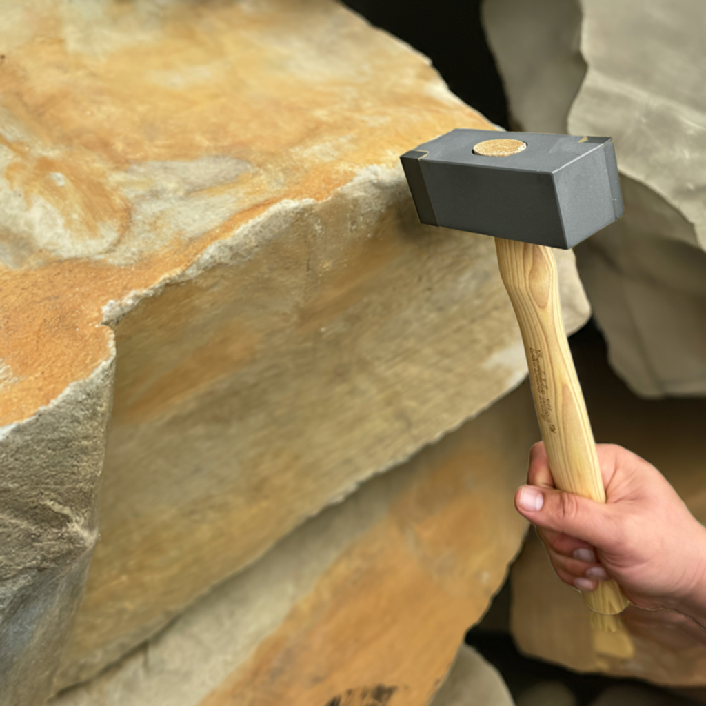 Professional 1.2 Kg Tungsten Carbide Stone Trimming Hammer for Stonemasons | Premium Masonry Tools Ireland